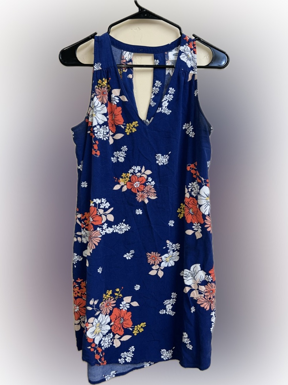 🔥5/$35🔥 Old Navy Navy Floral Sundress | Size M - Picture 4 of 8